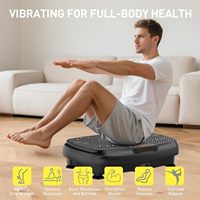 Plateforme vibrante verticale à moteur silencieux, prix de gros, pour exercices du corps entier, avec écran tactile LCD