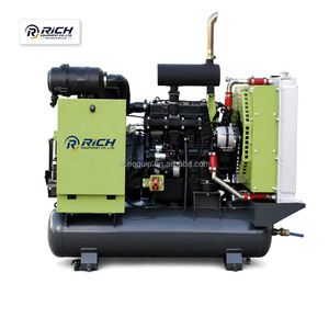 Compresseur d'air à vis diesel portable haute pression 20 bar 25 bar pour forage de puits profonds - Product Image 1