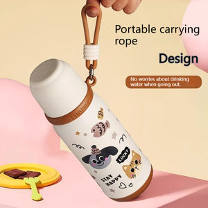 Mignonne tasse isotherme pour filles, en acier inoxydable 316, grande capacité, spéciale école, portable, double fonction de boisson pour étudiants - Product Image 2