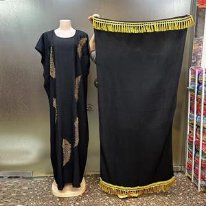 فستان بوبو ماكسي فضفاض عصري جديد لعام 2025 بتصميم وطني مرصع بالألماس، فستان داشيكي أفريقي كاجوال، عباية بمقاس واحد للنساء المسلمات لفصل الصيف - Product Image 6