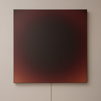 Lampe murale LED d'ambiance pour la maison, avec effet coucher de soleil, dégradé lumineux, cadre noir, application intelligente et télécommande, idéale pour les anniversaires et le Ramadan