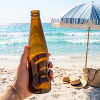Bouteille de bière en verre ambré vide, prix d'usine en gros, pour brasseries commerciales, exportation mondiale