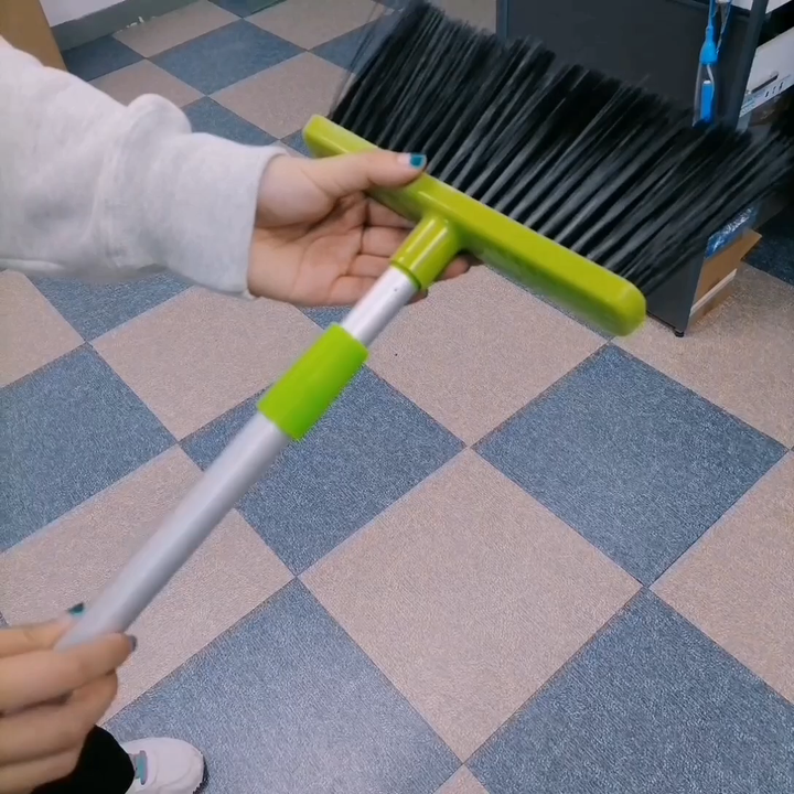 メーカー卸売アングルほうきスーパーロングハンドル60インチ格納式鉄