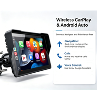 Layar Sentuh Motor 7 Inci Grosir dengan Carplay Nirkabel Menyediakan Navigasi Jelas di Setang untuk Distributor Global