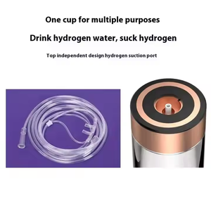 Best Verkopende Groothandel Spe Pem Usb Oplaadbare Draagbare Waterstof Generator H2 Rijk Glas Water Thermosfles Voor Huishoudelijk Gebruik - Product Image 3