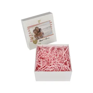 Personalized White Gift <b>Box</b> with Love Design and <b>Photo</b>-Valentine's Day Edition - Product Image 1