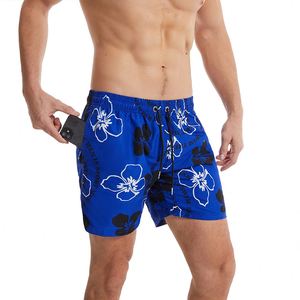 Customized <b>Mens</b> Polyester Drawstring Swim <b>Trunks</b> Board Shorts - Product Image 1