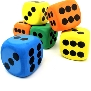 8 Cm Soft Foam Dice Custom Giant Exercise EVA Foam Dice For Craft Kids