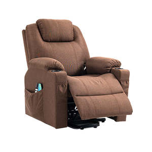 Fauteuil inclinable moderne en PU <span class=keywords><strong>noir</strong></span> avec fonction de massage pour la maison, le bureau, le salon, la chambre ou l'atelier - Product Image 4