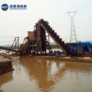 Drague à chaînes pour l'extraction aurifère à petite échelle, machine compacte flottante de récupération d'or pour la prospection - Product Image 3