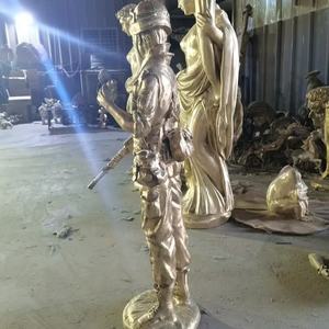 Изготовленные на заказ Литые металлические армейские солдатские скульптуры бронзовые и латунные фигурки для домашнего декора и подарков - Product Image 3