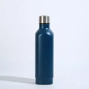 Wholesale Solid Color 500ml Thermal Cup Stainless Steel Fitness Water Bottle Bulk