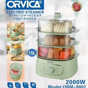 ORVICA Cuiseur vapeur électrique standard européen transfrontalier, cuiseur vapeur électrique multifonctionnel domestique à trois niveaux, grande capacité - Product Image 3