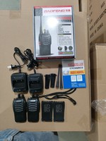 Radio bidirectionnelle portable UHF BF-888S, vente chaude, directement de l'usine, pour chantier de construction industriel