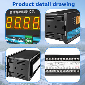 เครื่องมือวัด PT100 0-10V 4-20mA วัสดุเอบีเอสจอแสดงผลดิจิตอลแบบอุตสาหกรรม - Product Image 3