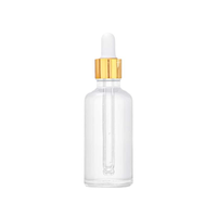 Bouteilles d'huile essentielle de 5 ml, 10 ml, 15 ml, 20 ml, 30 ml, 50 ml, 100 ml pour la distribution, flacon compte-gouttes en verre transparent givré