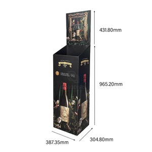 Custom Red Wine Dump Bins Cardboard <strong>Displays</strong> Whiskey <strong>Pallet</strong> Shelf Spirit Retail POP <strong>Corrugated</strong> <strong>Paper</strong> Dump <strong>Displays</strong> - Product Image 6