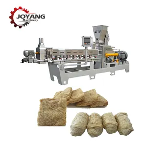 Textured Soy Protein Herstellungsmaschine mit hoher Ballaststoff-Soja-Schnitzelproduktionsanlage Sojanuggets Minz-Verarbeitungslinie