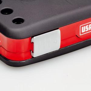 USAG - U06090012 Assortiment avec douilles bihexagonales et cliquet 3/8 ''dans une boîte à matériaux (18 pièces) ENSEMBLES DE CLIQUET ET DE DOUILLES - Product Image 3