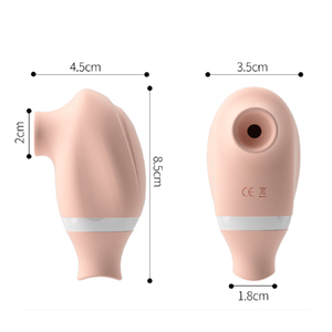 Vibratore Ricaricabile Mini con Funzione di Suzione e Leccata, Impermeabile, USB Ricaricabile, Giocattolo Sessuale per Uomini con 7 Velocità - Product Image 4