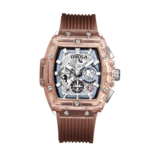 Nuevo ONOLA 6811 marca TOP reloj de hombre Logo reloj de moda cuarzo hombres 30 metros relojes de hombre impermeables - Product Image 3