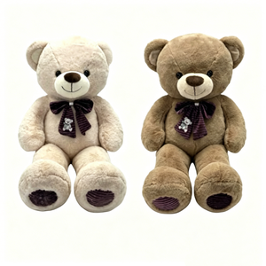 Ositos de peluche beige y marrón personalizables, pareja de ositos de peluche, juego de ositos de peluche clásicos, ositos de peluche a juego - Product Image 4