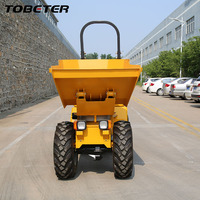 Mini-dumper 4x4 diesel 1000 kg, benne rotative hydraulique 0,5 m³, certifié CE EPA, pour travaux agricoles, de construction et de jardinage
