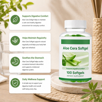 Gélules d'Aloe Vera pour le soutien digestif, nettoyage naturel de l'intestin, approvisionnement direct usine en gros