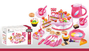 ชุดของเล่น<span class=keywords><strong>ทำ</strong></span><span class=keywords><strong>อาหาร</strong></span>เค้กสำหรับเด็ก พร้อมเทียนเรืองแสง ของเล่นเสริมสร้างจินตนาการสำหรับเทศกาลวันหยุด - Product Image 2