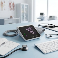 Tensiomètre numérique automatique pour bras supérieur, sphygmomanomètre électrique intelligent certifié ROHS, appareil semi-percutant BP