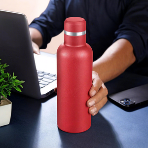 Premium Red Stainless Steel Vacuum Insulated Water <b>Bottle</b> Reusable Leakproof Travel <b>Flask</b> - Product Image 2