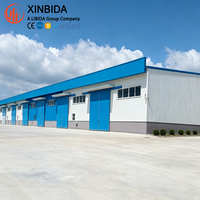 Entrepôt préfabriqué, bâtiment métallique en acier de haute résistance écologique pour centre de distribution et stockage de marchandises en vrac
