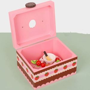 Jouet de cuisine en bois pour enfants, ensemble de gâteaux et d'aliments factices pour anniversaire - Product Image 5