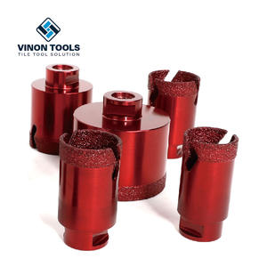 Foret diamant en porcelaine brasée sous vide solide, foret à noyau diamanté avec tête M14 - Product Image 5