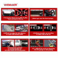 Wemaer Oem Rk Hd 1080P IP67 système de caméra de voiture à vue d'oiseau moniteur de stationnement Android autoradio sécurité 360 degrés caméra de voiture pour Bmw