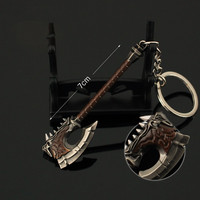 Porte-clés Mini Épée en Alliage de Zinc de Haute Qualité, Pendentif Tête de Bélier, Épée du Roi Enil, Breloque Porte-clés Épée, Vente Directe Usine