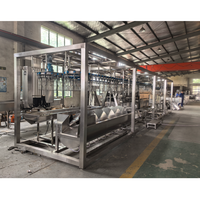 Unité d'abattage de volailles mobile conteneurisée 40 pieds, système d'abattoir avicole modulaire compact