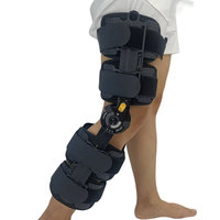 Support d'immobilisation de genou ROM à charnière réglable Orthèse de soutien de genou articulée pour l'arthrite Attelle de genou Rom