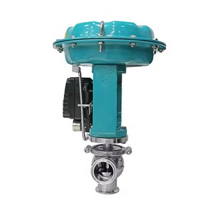 Vanne <span class=keywords><strong>de</strong></span> régulation pneumatique sanitaire en acier inoxydable 304, type à piston, à chargement rapide, à commande proportionnelle du débit, pour vapeur, avec <span class=keywords><strong>soupape</strong></span> <span class=keywords><strong>de</strong></span> <span class=keywords><strong>sécurité</strong></span> - Product Image 3