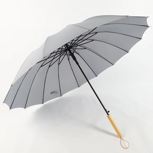 Nouvelles inventions 2025 – <span class=keywords><strong>Parapluie</strong></span> droit multicolore à 16 baleines avec manche en bois pour la pluie - Product Image 4