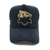 Casquette de camionneur personnalisée de haute qualité 5 panneaux en maille brodée en 3D Casquette de camionneur australienne à rayures latérales