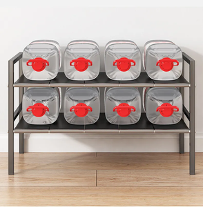 Produits chauds 2 niveaux en acier inoxydable multifonctionnel évier organisateur support réglable étagère extensible pour Pot stockage cuisine - Product Image 5