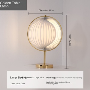 Lampadaire en métal noir et or de design industriel moderne éclairage LED en verre suspendu réglable pour salle d'étude salon hôtel - Product Image 4