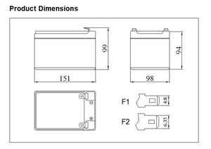 Лучшие продажи оптом Neata свинцово-кислотный аккумулятор 12v12 - Product Image 6