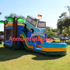 <span class=keywords><strong>Location</strong></span> de fête, toboggan gonflable en PVC pour enfants, château gonflable, maison de rebond extérieure avec toboggan, gonflables pour enfants - Product Image 2