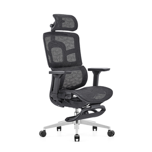 Pro Ergonomic Nylon Full Mesh Fabric Executive <b>Office</b> <b>Chair</b> Swivel Modern Racing Style <b>Gaming</b> <b>Chair</b> with Footrest - Product Image 1