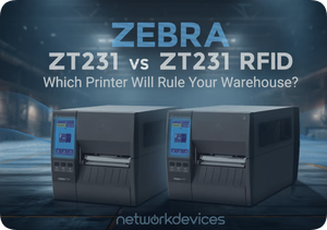 Imprimante industrielle Zebra ZT231 200/300 DPI, largeur de 4 pouces, avec coupeur, enrouleur et option RFID disponible - Product Image 4