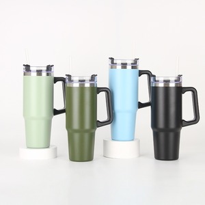 Toptan 20oz 30oz çift duvar paslanmaz çelik termal Tumblers <span class=keywords><strong>yeti</strong></span>-ilham seyahat kahve çay kulplu fincan ve saman