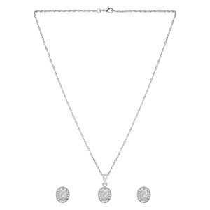 Conjunto de Collar con Colgante de Lágrima y Aretes de Plata con Circonitas Cúbicas Estilo Diamante Americano para Mujer, Joyería de Plata para Boda - Product Image 6