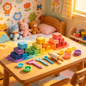 Kit de Pâte à Modeler Magique à Séchage à l'Air en Gros, Légère et Super Douce, pour Enfants Unisexe, Outils de Sculpture DIY, Pâte à Modeler, Slime - Product Image 1